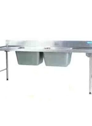 Double Pot Sink 2300mm S/steel Legs Center Ezwh1024o7