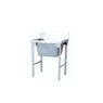 Econo Single Pot Sink 900mm S/steel Legs Pkpspsssl900