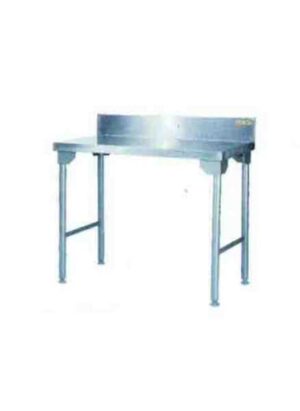 Econo Splash Back Table 1100mm Stainless Steel Legs