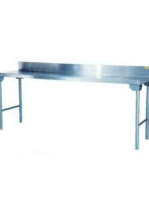 Econo Splash Back Table 2300mm Stainless Steel Legs