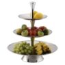 Fruit Stand S/steel - 3-tier 18/10 D375 x H530mm Fts0003