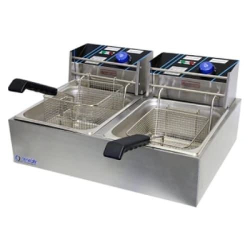 6lt Fryer Double Chromecater Df-82