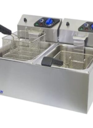 8lt Fryer Double Electric Chromecater Fe-8l-2