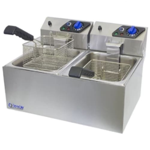 8lt Fryer Double Electric Chromecater Fe-8l-2