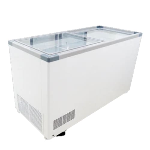 Glass Top Freezer 2 Door 520l Commercial Vl525