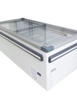 Glass Top Island Freezer 2 Door 862lt Visi Vs2000