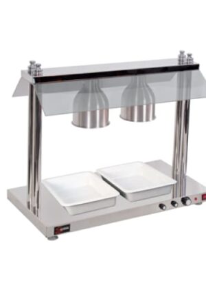 Heated Food Display Station Salvadore 2 Light With Base