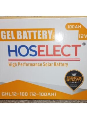 Hoselect Solar Gel Battery 100ah 12v Sgb100ah12v