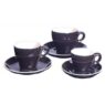 Italian - Black Cappuccino Saucer 16cm (12) Gs-r813s-b