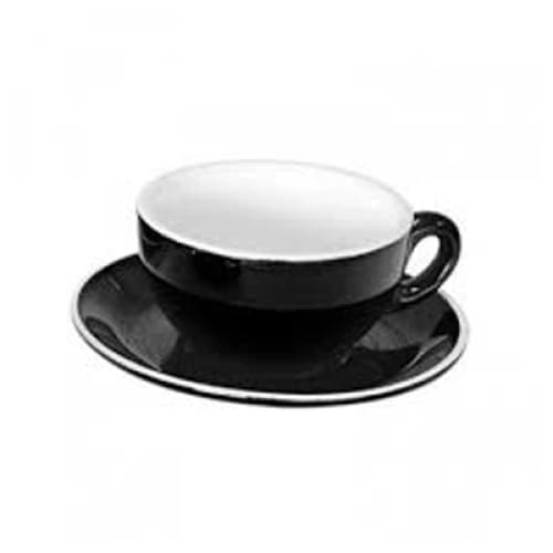 Italian - Black Open Cappuccino Cup 21cl (12) Gs-r815c-b