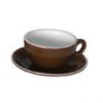 Italian - Brown Cappuccino Saucer 14cm (12) Gs-r816s-br