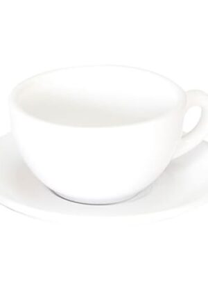 Italian - White Open Cappuccino Cup 21cl (12) Gs-r815c-w