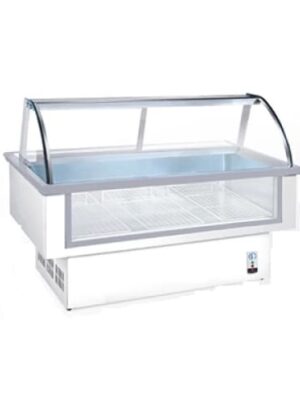 2m Meat Chiller Curved Glass