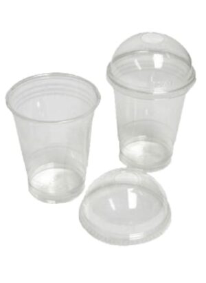 Plastic 230ml Cups & Lids Pcl230ml