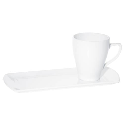 Prima - White - Saucer Tray 29 x 13cm (24) Da-998