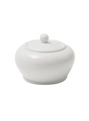 Prima - White - Sugar Bowl With Lid 20cl (12) Da-304