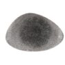 Raku Quartz Black Chefs Triangle Plate 30 x 20cm (6)