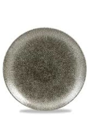 Raku Quartz Black Coupe Plate 16.5cm (12) Cc-rkbq-evp6.1