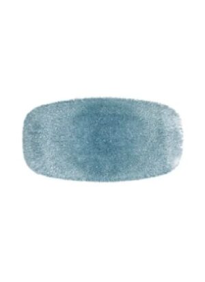 Raku Topaz Blue Chefs å¾â¢ Oblong Plate 29.8 x 15.3cm