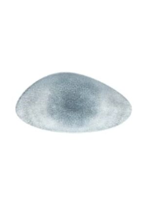 Raku Topaz Blue Chefs Triangle Plate 30x20cm (6)