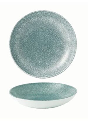 Raku Topaz Blue Coupe Bowl 24.8cm (12) Cc-rktb-evb9.1