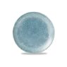 Raku Topaz Blue Coupe Plate 21.7cm (12) Cc-rktb-evp8.1