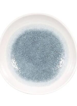 Raku Topaz Blue Organic Round Bowl 25.3cm (12)