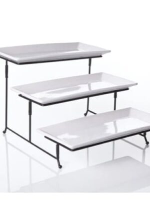 Rectangular 3 Step Large Stand 40 x 35 22.5cm (1) Ps-fs07