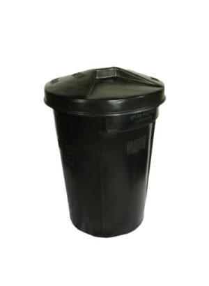 Refuse Bin 85lt (black) 450 x 630mm (includes Lid) Ibp1085