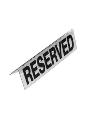 Reservedï¿½ Table Sign Plastic (clear) Rts0003