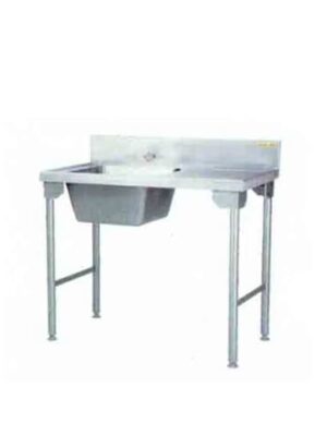 Single Bowl Sink 1100mm Mild Steel Legs Left Sdsn1002o7