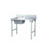 Single Bowl Sink 1100mm Mild Steel Legs Left Sdsn1002o7