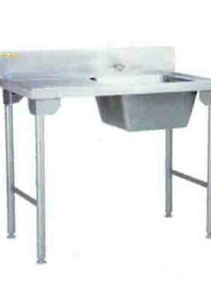 Single Bowl Sink 1100mm Mild Steel Legs Right Sdsn1003o7