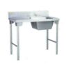 Single Bowl Sink 1100mm Mild Steel Legs Right Sdsn1003o7