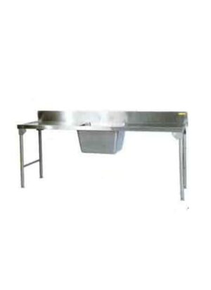 Single Bowl Sink 2300mm Mild Steel Legs Left Sdsn1008o7