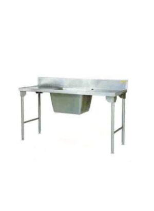 Single Pot Sink 1700mm Mild Steel Legs Right Sdsn1019o7