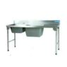 Sink Combination 1800mm Stainless Steel Legs - Left