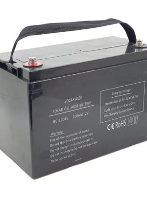 Solarwize Gel/agm Battery 100ah 12v 1200wh Bg10012