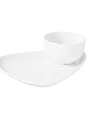 X Squared White - Profile Sauce Dish 9cl (24) Cc-wh-sd3.1
