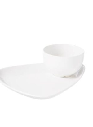 X Squared - White - Profile Sauce Dish 6cl (24) Cc-wh-sd2.1