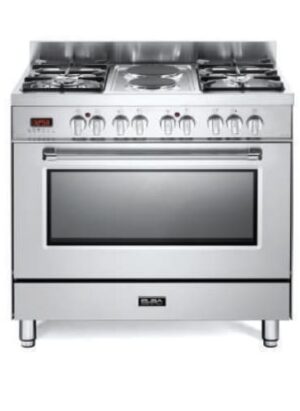 Stainless Steel 90cm 4gas 2 Electric + Elecetric Oven