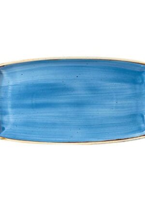 Stonecast - Cornflower Blue Oblong Plate 29.5 x 15cm (12)