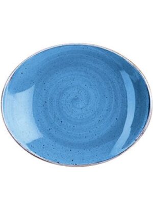 Stonecast - Cornflower Blue Oval Plate 19.2cm (12)