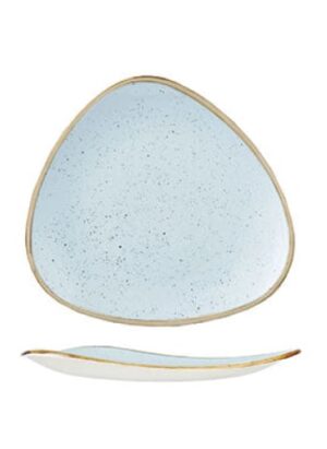 Stonecast - Duck Egg Blue Triangle Plate 31.1cm (6)