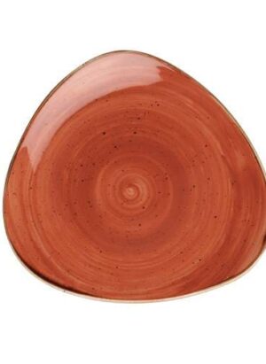 Stonecast - Spiced Orange Triangle Plate 22.9cm (12)
