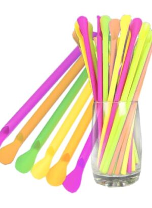 6mm Straw With Spoon (50)