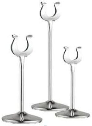 Table Number Stand S/steel - 100mm Tns0100