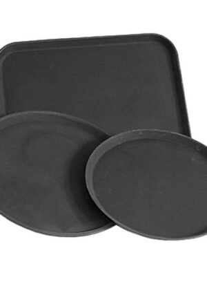 Tray Round Utility (black) 400mm Trn0040