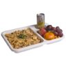 Tuff Tray - 3 Div (white) Cafeteria (345 x 205 20mm) Ttr3713