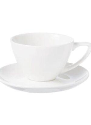 Ultimo - White - Large Coupe Saucer 16cm (24) Cc-wh-bs6.1